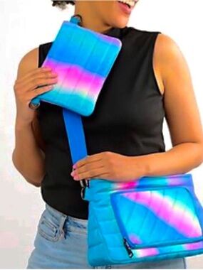 New Think Roylin Crossbody Ombré Quilted Bag with Wallet